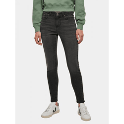 moderne Urban Classics Damen Jeans Skinny Fit Stretch Reißverschluss Schwarz