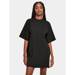bequemes URBAN CLASSICS Damen T-Shirt Taschen Oversize 240 g/m² mit Baumwolle Schwarz