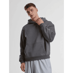moderner URBAN CLASSICS Herren Hoodie Kapuze 330 g/m² mit Baumwolle Grau