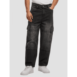 moderne Urban Classics Herren Jeans Reißverschluss Taschen mit Baumwolle Schwarz