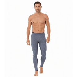 Atmungsaktive TOPTEX PRO Herren Funktions-Hose mit HydroTherm Leggings lange Unterhose mit OEKO-TEX Standard 100 Arbeits-Unterhose Blau mel