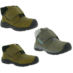 Wasserdichte KEEN Kootenay Iv Mid Kinder Winter-Schuhe Schnee-Boots mit Eco Anti-Odor Outdoor-Schuhe Braun oder Grau