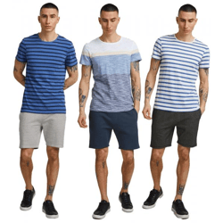 klassische 11 PROJECT PREjvind Herren Sweatshorts mit Kordelzug Shorts 20714447ME in Blau, Weiß oder Schwarz
