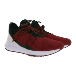 PUMA X Scuderia Ferrari SF Evo Cat II Suede LS Damen oder Herren Sneaker mit Ferrari-Logo Motorsport Leder-Schuhe 306373 02 Bordeaux/Weiß/