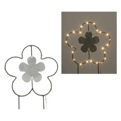 LED garden plug flower, small, approx. 30cmH