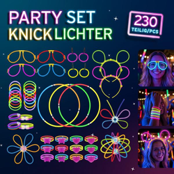 Knicklichter, Party Set, 130tlg, ca. 20cmH