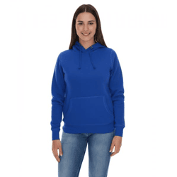 Elevate Charon Women's Hoodie: Simple Cotton Sweatshirt with Kangaroo Pocket, Sweater 3823452, Blue