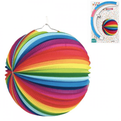 Papierlaterne „Rainbow“, 25 cm