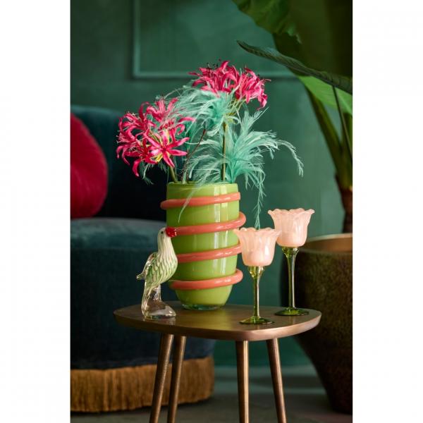 Light & Living Teelichthalter „Flowaly“, rot, 22 cm