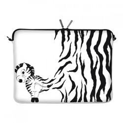 Digittrade Laptop-Hülle „Zebra“, 15,6 Zoll