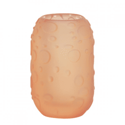 Light & Living Finley Teelichthalter Glas orange 13 cm