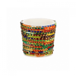 Teelichthalter Perlen 7 cm