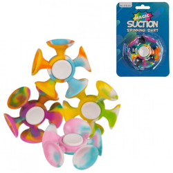 Aus dem blauen Fidget Spinner mit Saugnäpfen 6 cm 4 sortiert B-choice
