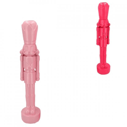 Statue Nussknacker fuchsia/rosa 24 cm 2 Stück sortiert