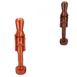 Statue nutcracker copper/bronze 16.5 cm 2 assorted