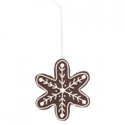 Weihnachts-Anhänger Schneeflocke Candy 10 cm