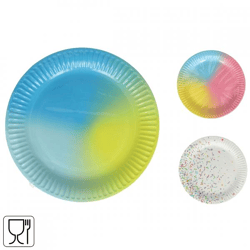 Paper plates 23 cm 10 pieces 3 assorted