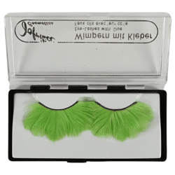 Jofrika Kosmetik künstliche Wimpern Federn grün 9,5 cm B-Wahl VE500