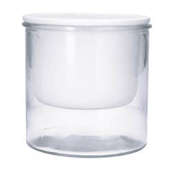 Bloempot Malga zelfwaterend wit 15,5 cm