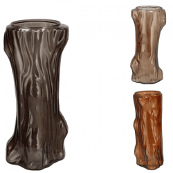 Vase Baum dunkelbraun 26 cm 3 Stück sortiert