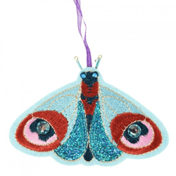 Wilko Weihnachtsaufhänger Schmetterling Filz 12,5 cm 6 Stück