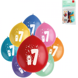 Folat Luftballons Party Pop Monsters Figur 7 Farbmix 23 cm 8 Stück