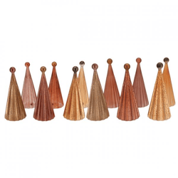 Image Christmas tree series Twinkle LED on battery glass sand 22 cm 12 assorted