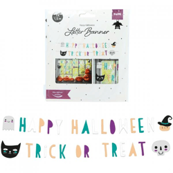 Folat Buchstabengirlande Happy Halloween 1,5 m 2er-Set
