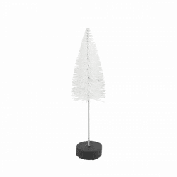 Countryfield Weihnachtsbaum auf Sockel Glitter weiß 20 cm