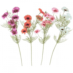 Künstliche Blume Cosmos 74 cm 4 Stück sortiert