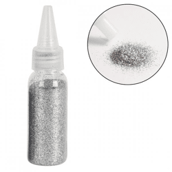 Dekoration Glitter Metallic Silber 40 g