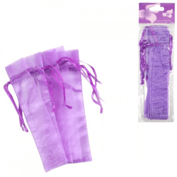 Geschenkbeutel Organza lila 20 cm 6 Stück.