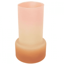 Vase Shae matt braun/lachsrosa 17 cm