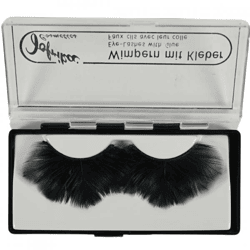 Jofrika Kosmetik künstliche Wimpern Federn schwarz 9,5 cm B-Wahl VE500
