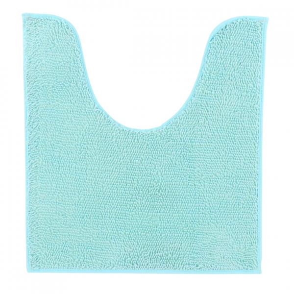 Toilet mat aqua polyester 45 x 50 cm