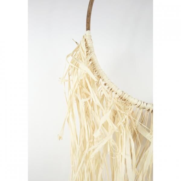 Wanddekoration Raffia Rattan Kreis 100 cm