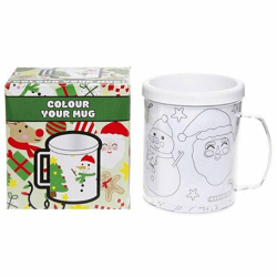 Kleur je eigen kerst beker