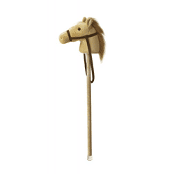Giddy Ups - Pony beige ca. 94 cm - Plüsch-Steckenpferd