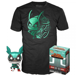Funko 12221 - Pop! & Tee My Hero Academia Deku with Helmet M