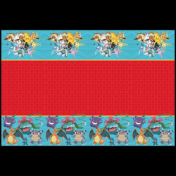 Pokemon - 1 Plastik Tischdecke 120 x 180 cm