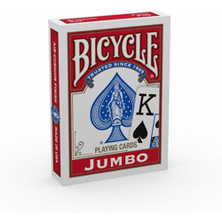 Bicycle 10039103 - Rider Back Jumbo Index - 2-fach sortiert - Kartenspiel