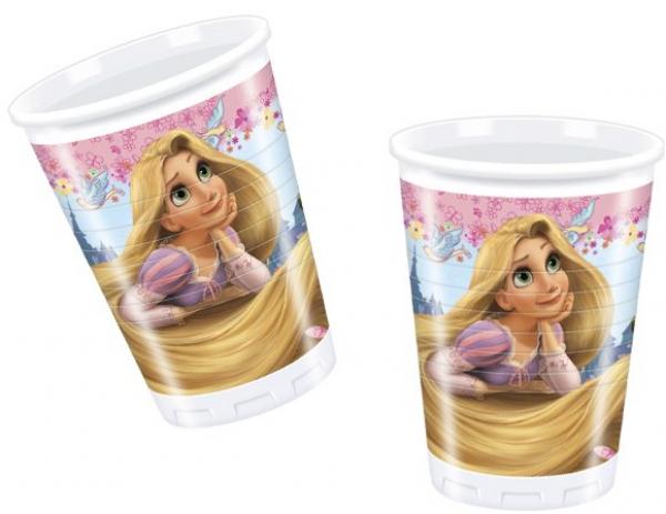 Disney Rapuzel - 8 Plastikbecher 200 ml
