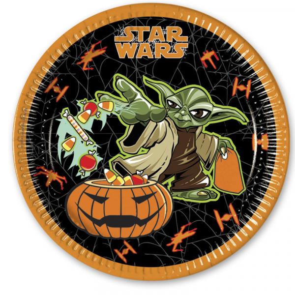 Star Wars Halloween - 8 Pappteller Gro&szlig; 23cm