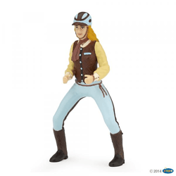 Papo 52009 - Spielfigur - Reiterin fashion blau