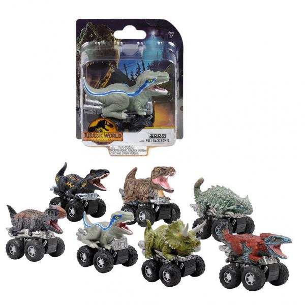 Jurassic World - Zoom Rider - Spielzeugautos sortiert