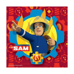 Feuerwehrmann Sam - 20 Servietten, 33x33cm