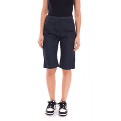 PLEASE Damen Stoff-Shorts kurze Hose mit Bindeband Bermuda 58839834 Navy