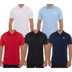 adidas Performance Primegreen Herren Polo-Shirt in Pique-Qualität Golf-Hemd GQ313 in Weiß, Schwarz, Rot oder Blau