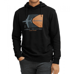 INDICODE Forzo Herren Baumwoll-Hoodie nachhaltiger Kapuzen-Sweater mit großem Frontprint 55-581MM 999 Schwarz
