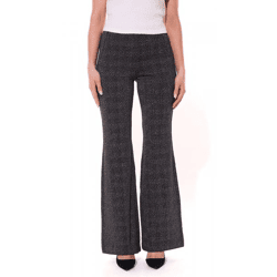 MAC Dream Damen Bootcut-Hose elegante Stoff-Hose mit Glitzergarn 35963931 Schwarz/Grau